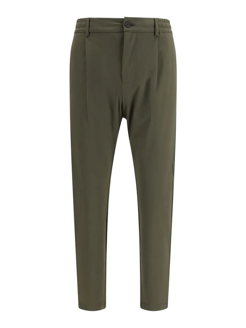 Bicolor Polyester Casual Pants