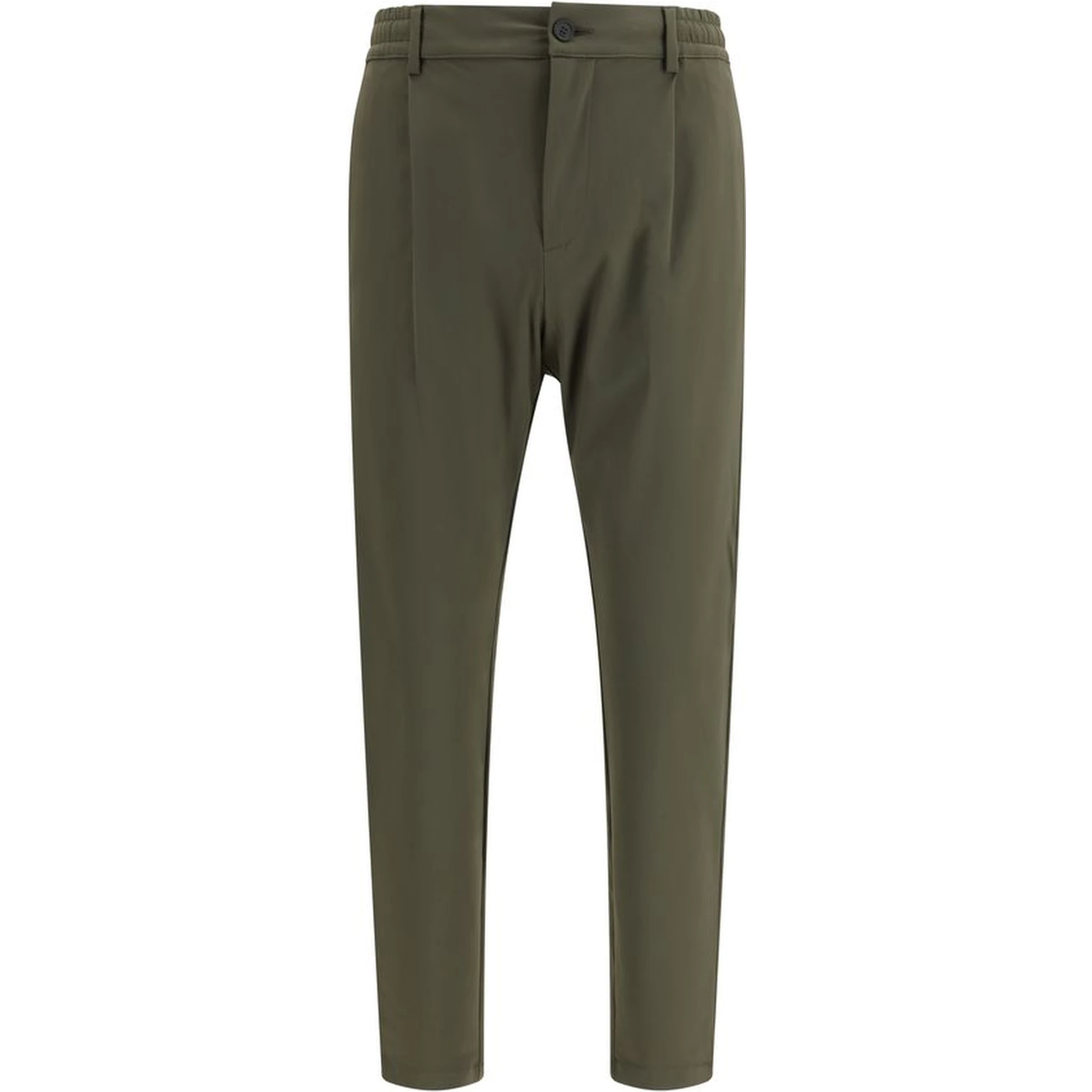 Bicolor Polyester Casual Pants
