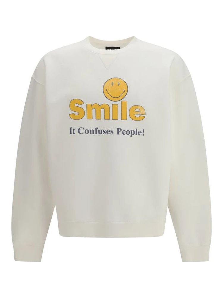 White Cotton Sweatshirt