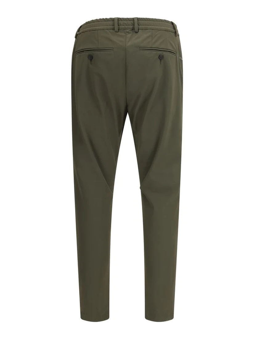 Bicolor Polyester Casual Pants