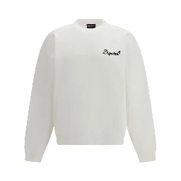 سويت شيرت قطني أبيض