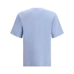 Blue Cotton Sleeveles T-Shirt