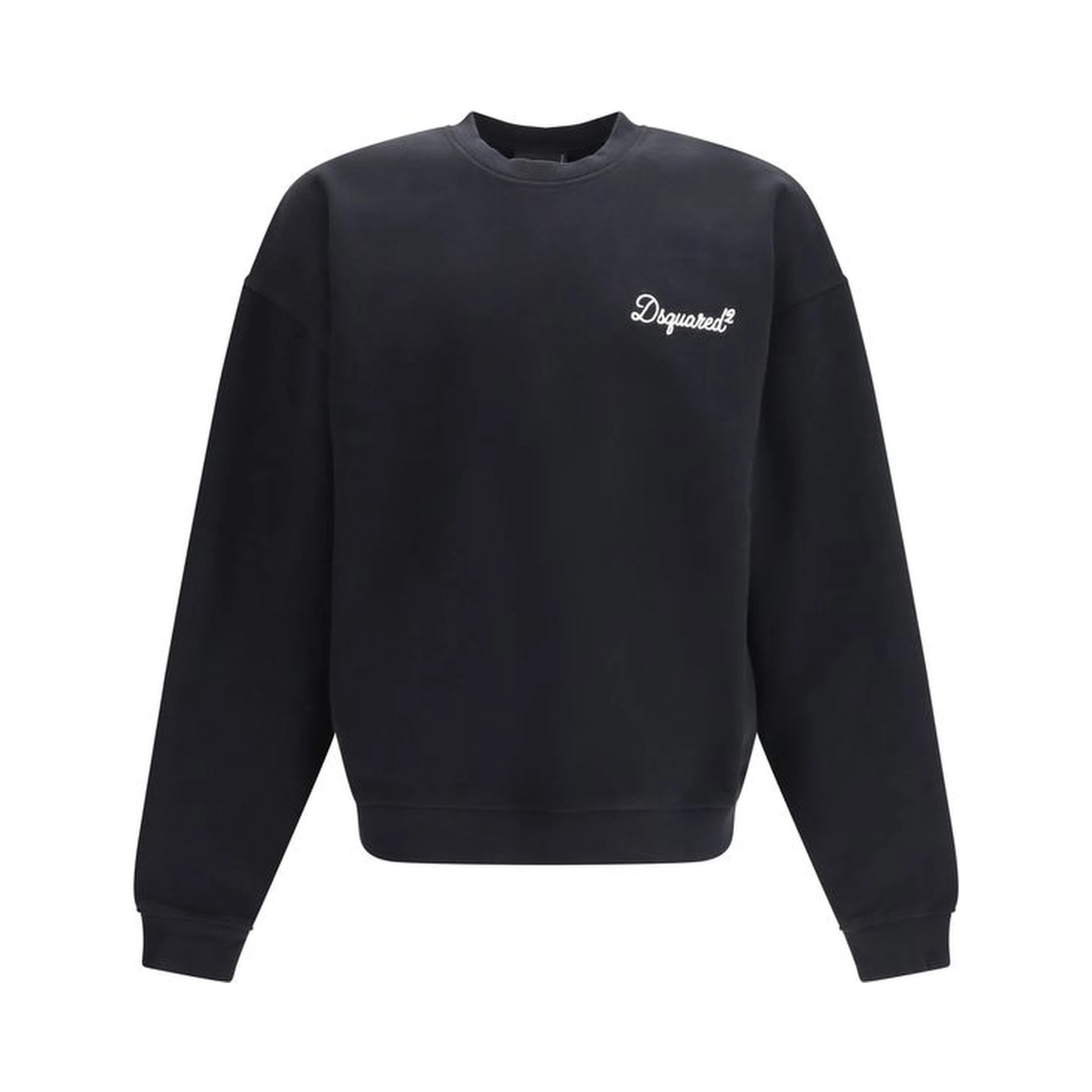 سويت شيرت قطني أسود