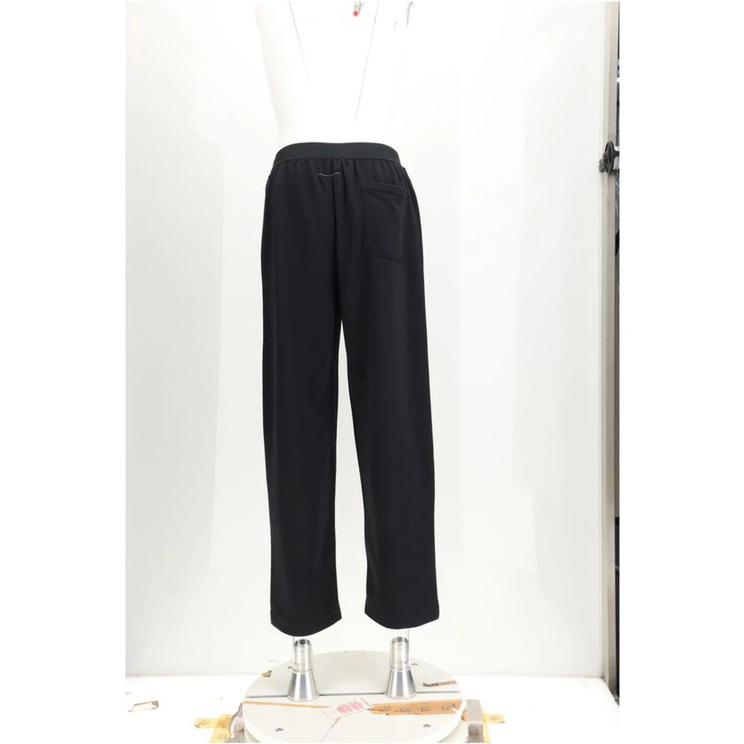 Black Cotton Athletic Pants