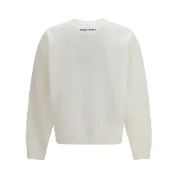 White Cotton Sweatshirt