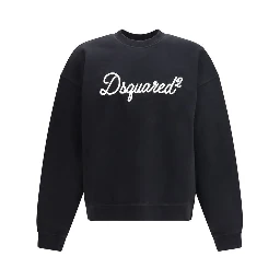 Black Cotton Sweatshirt