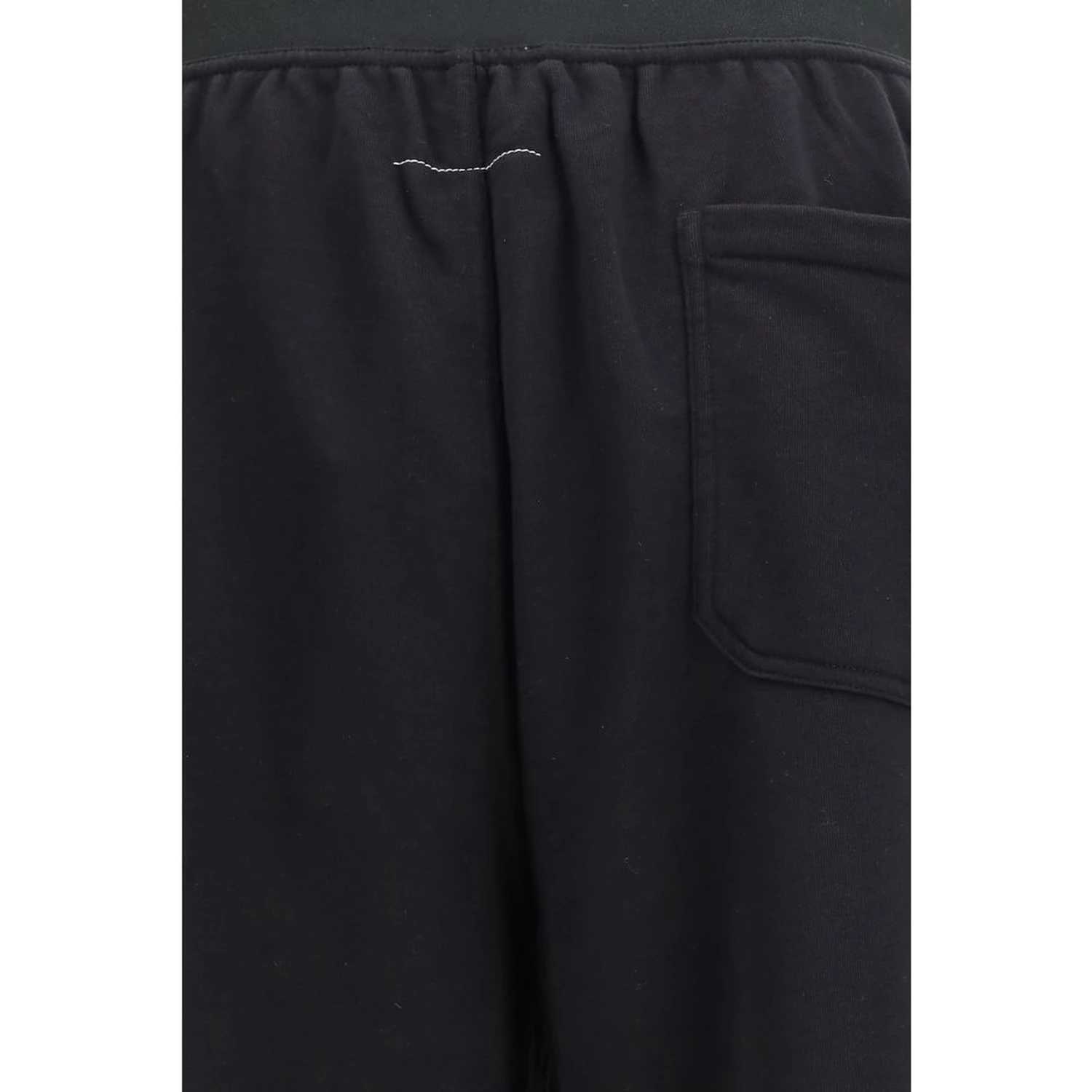 Black Cotton Athletic Pants
