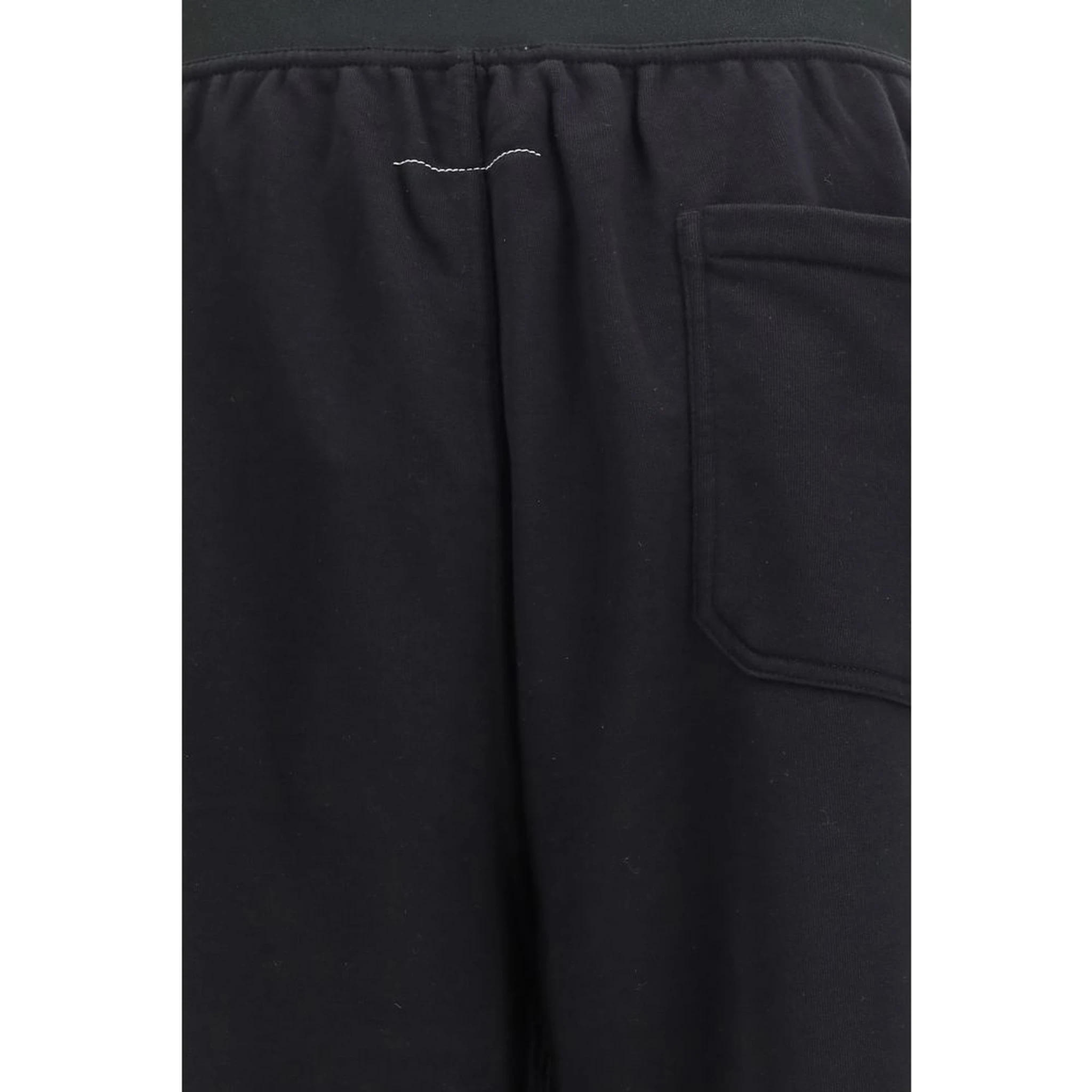 Black Cotton Athletic Pants