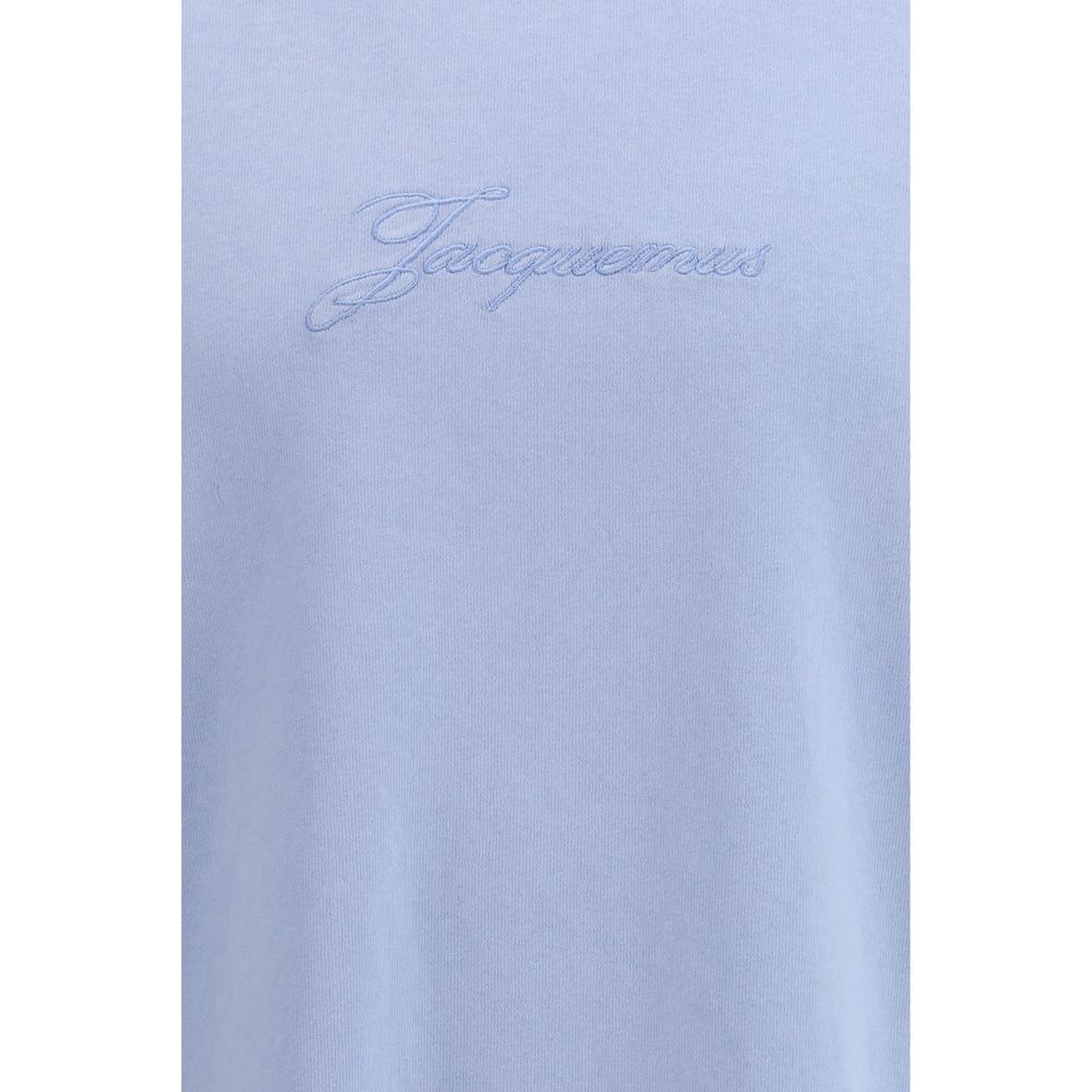 Blue Cotton Sleeveles T-Shirt
