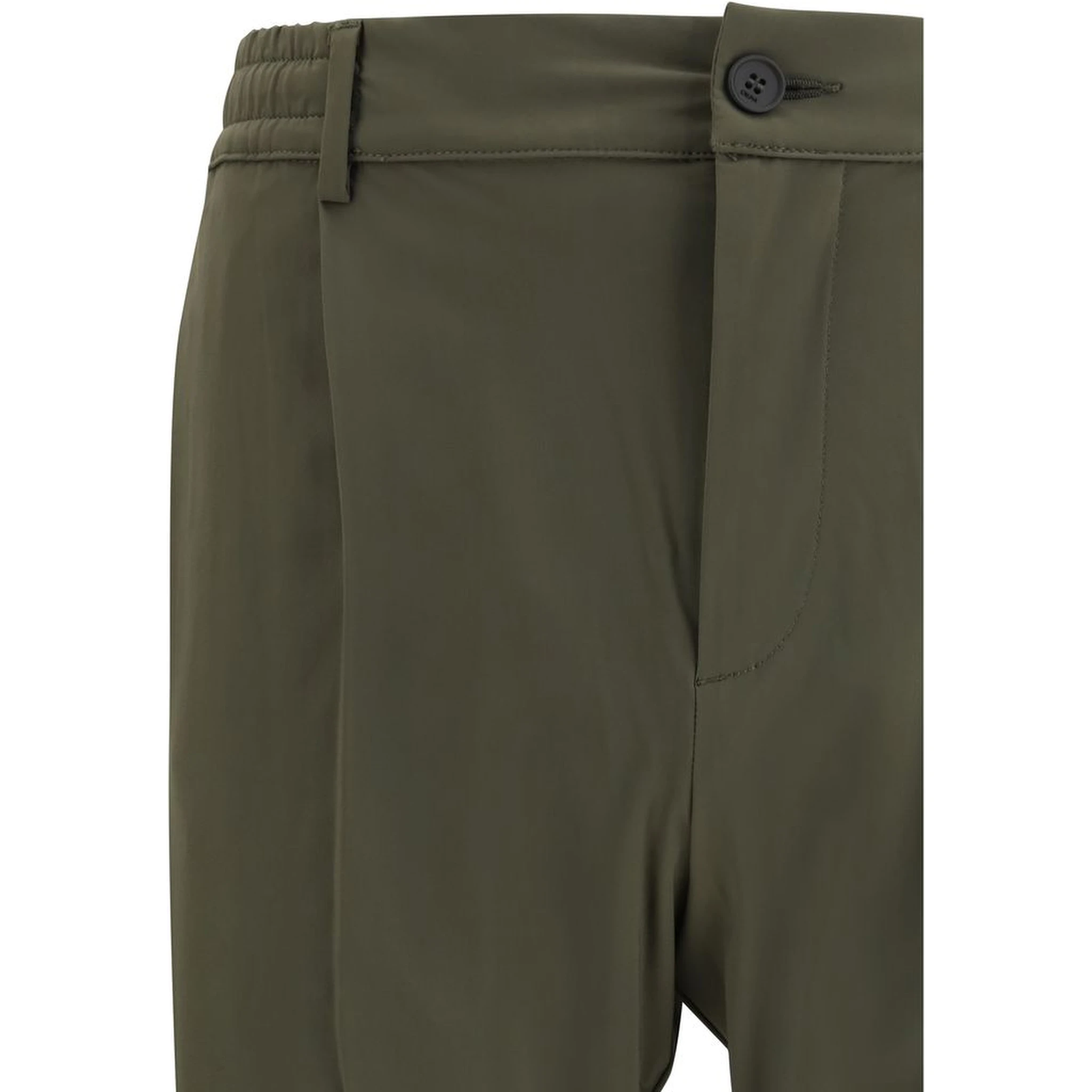 Bicolor Polyester Casual Pants