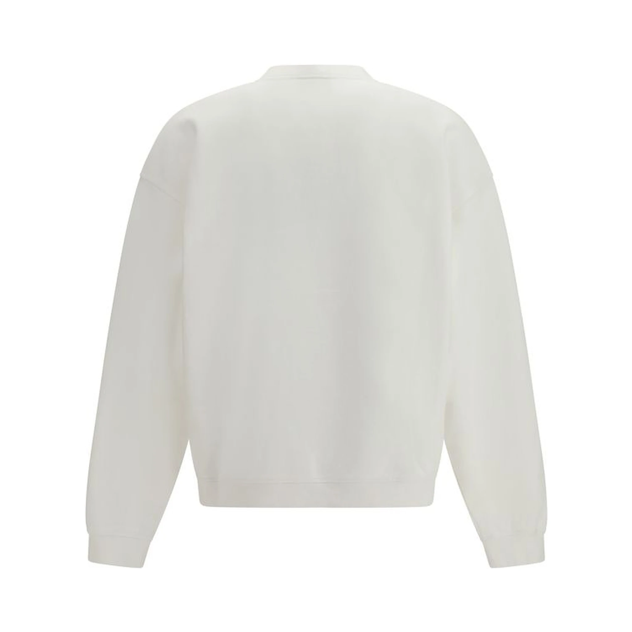 سويت شيرت قطني أبيض