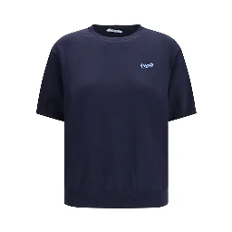 Blue Silk Sweatshirt