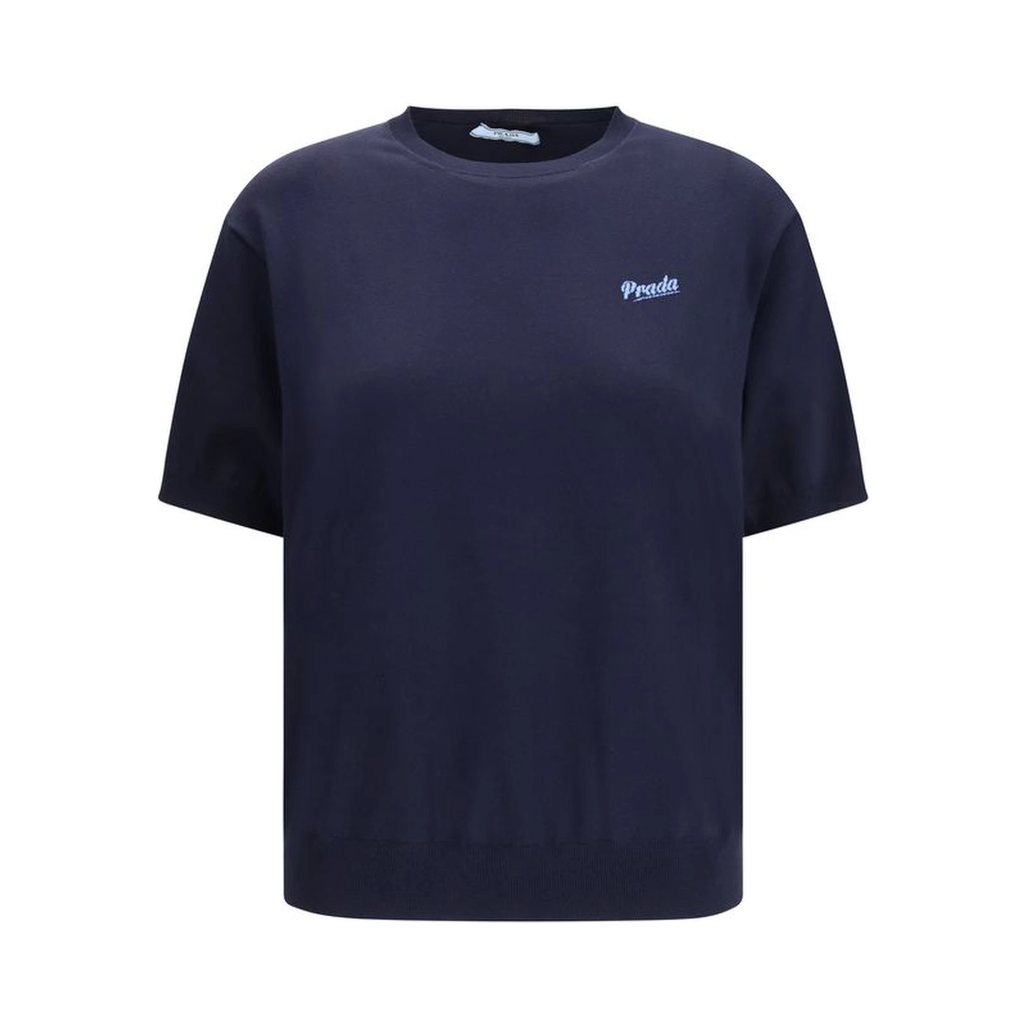 Blue Silk Sweatshirt