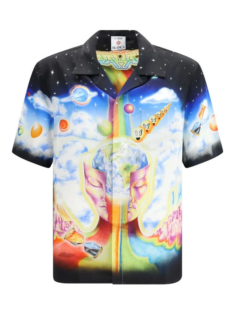 Multicolor Silk Pattern Shirt