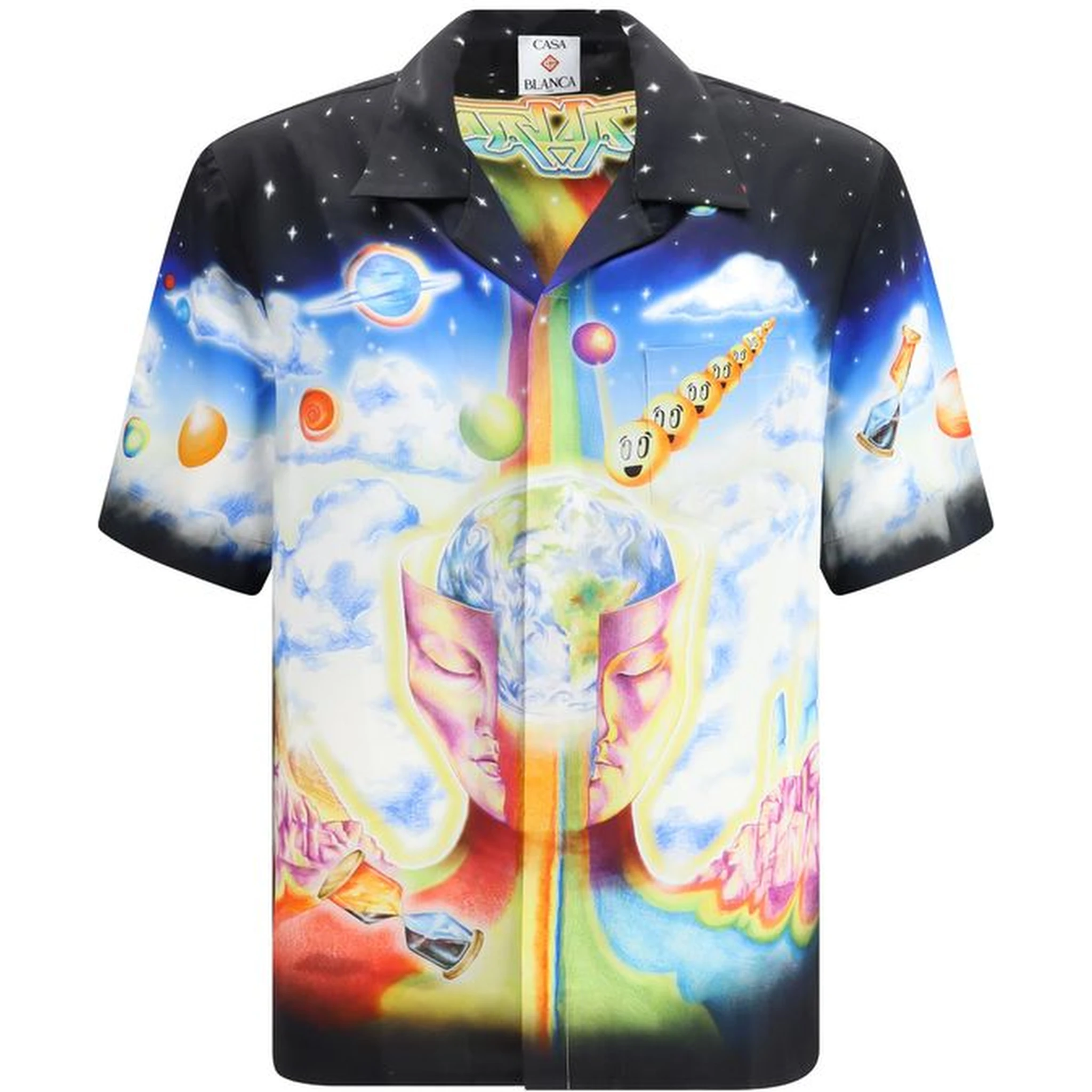 Multicolor Silk Pattern Shirt