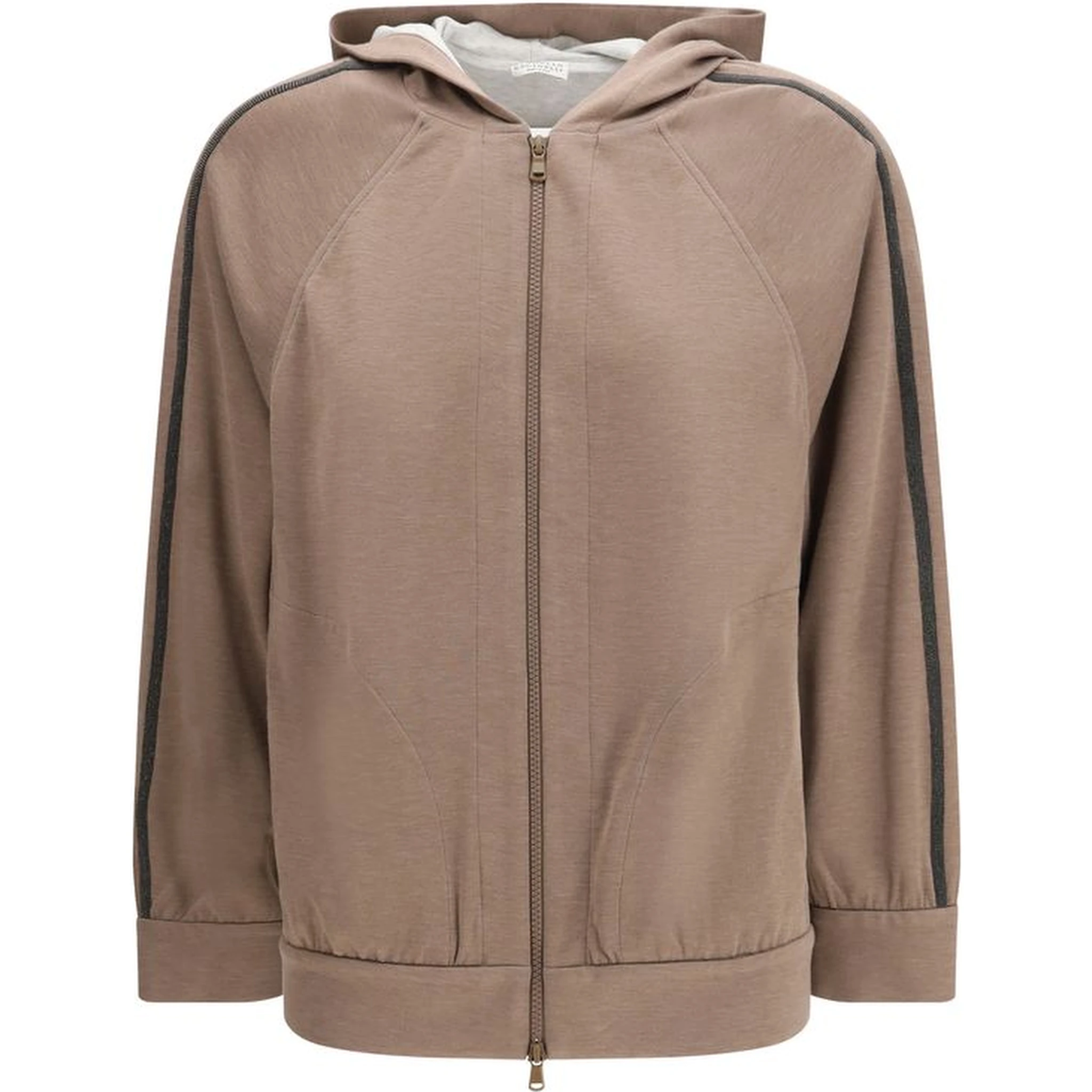 Brown Silk Sweatshirt