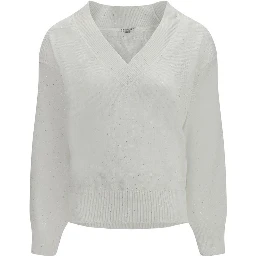 سويت شيرت أبيض من الكتان