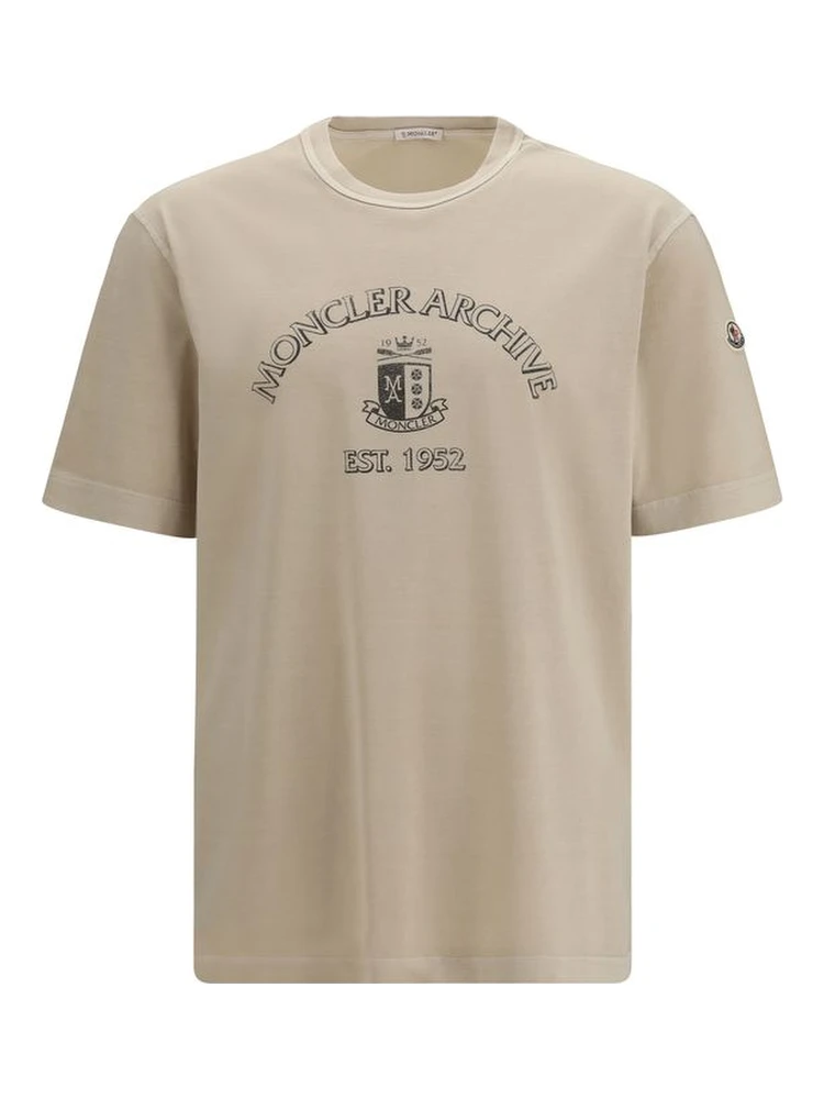 Beige Cotton T-Shirt