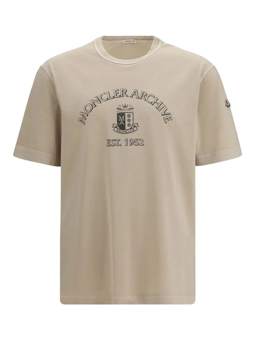 Beige Cotton T-Shirt