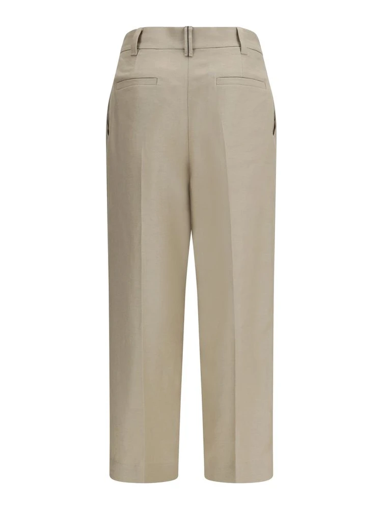 Beige Linen Casual Pants alternative