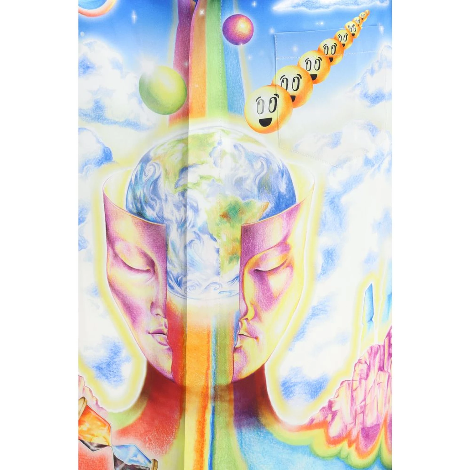 Multicolor Silk Pattern Shirt
