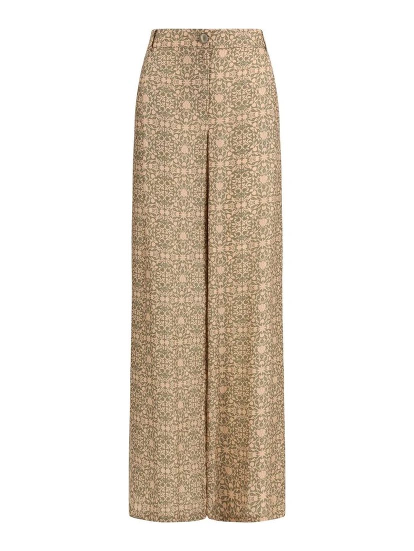 Multicolor Viscose Casual Pants
