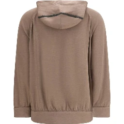 Brown Silk Sweatshirt