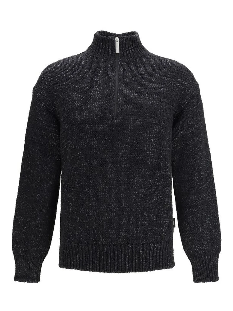 Black Cotton Sweatshirt