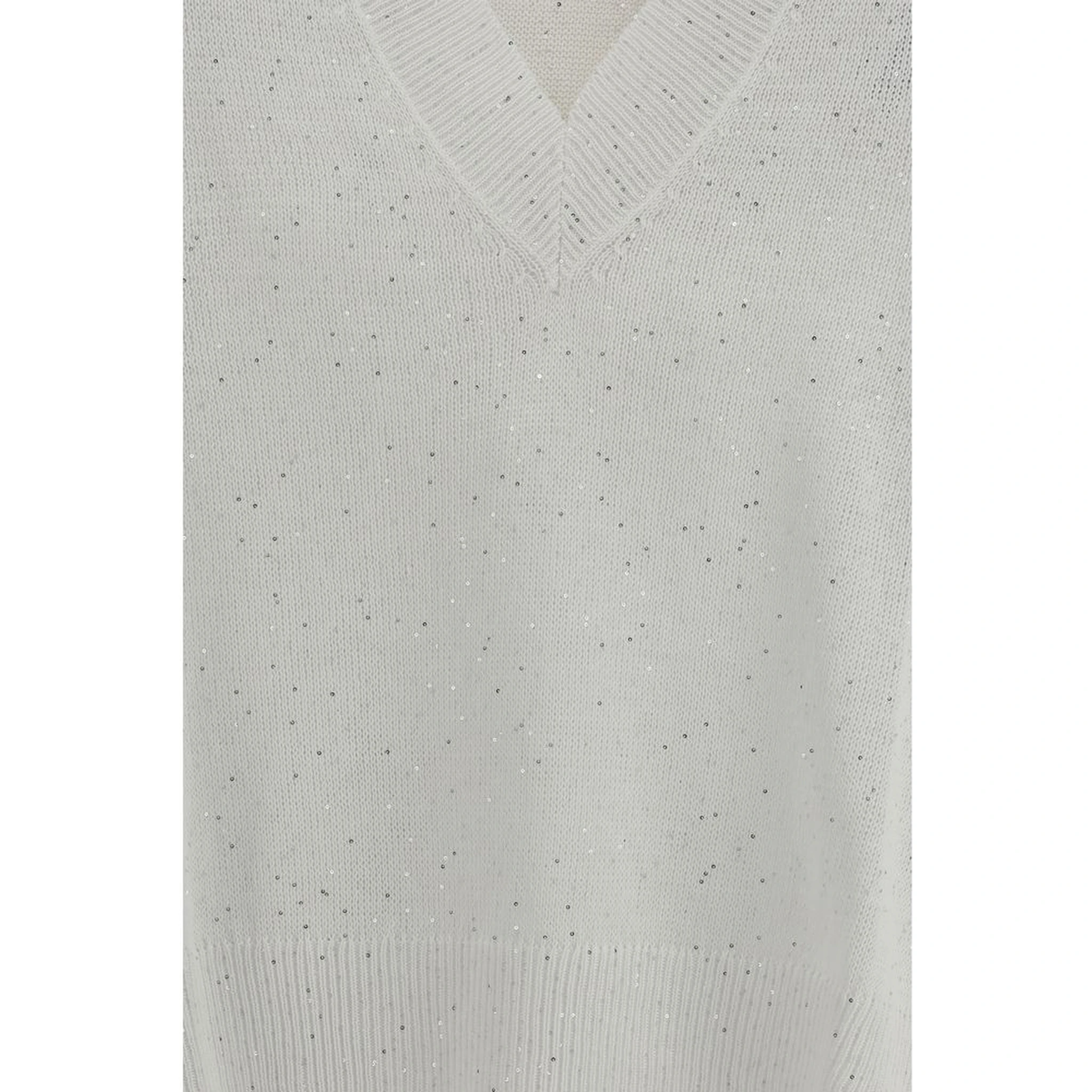 سويت شيرت أبيض من الكتان