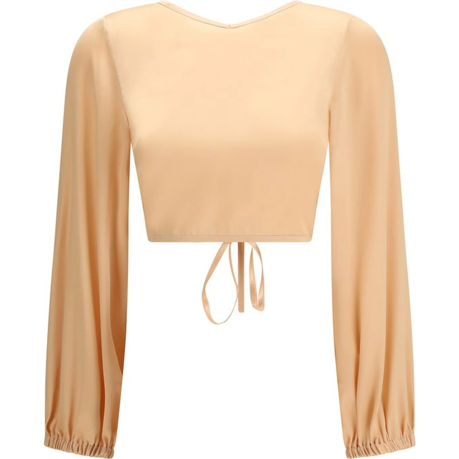 Orange Silk Blouse