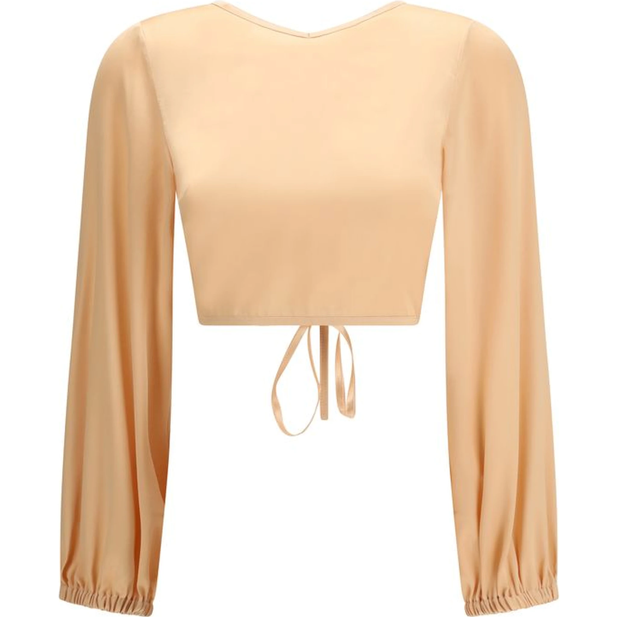 Orange Silk Blouse
