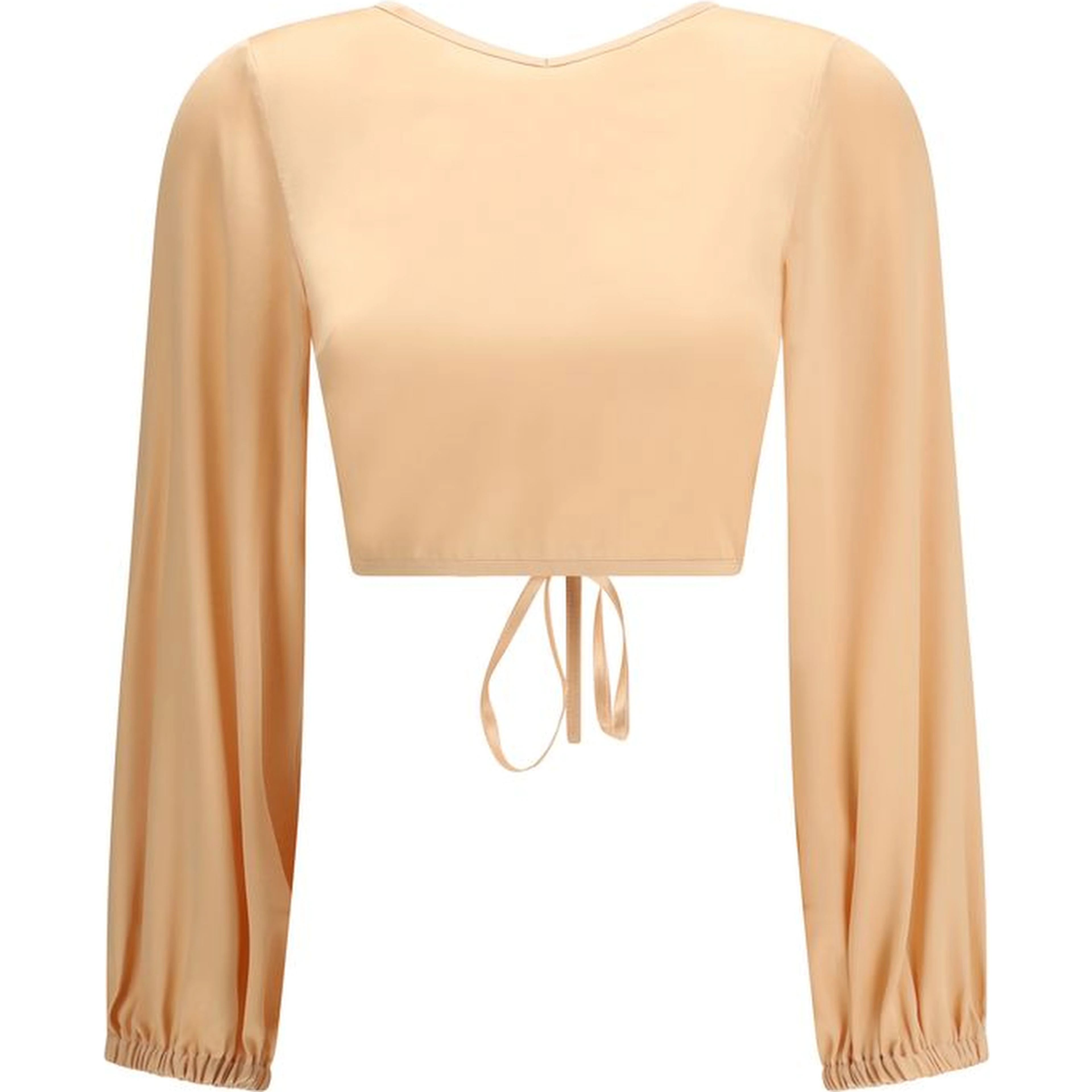 Orange Silk Blouse