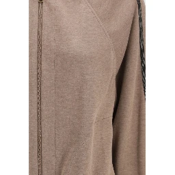 Brown Silk Sweatshirt