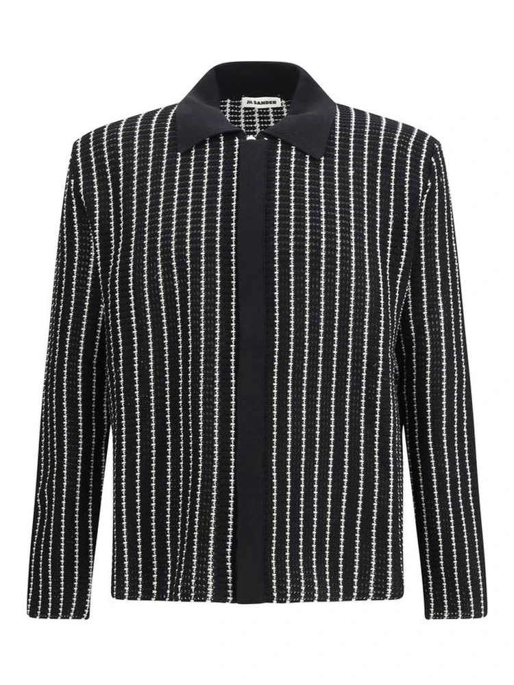 Black Cotton Cardigan