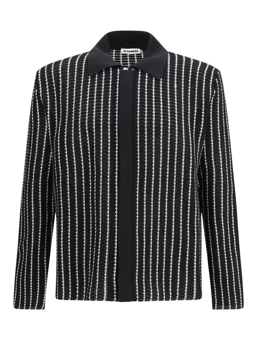 Black Cotton Cardigan