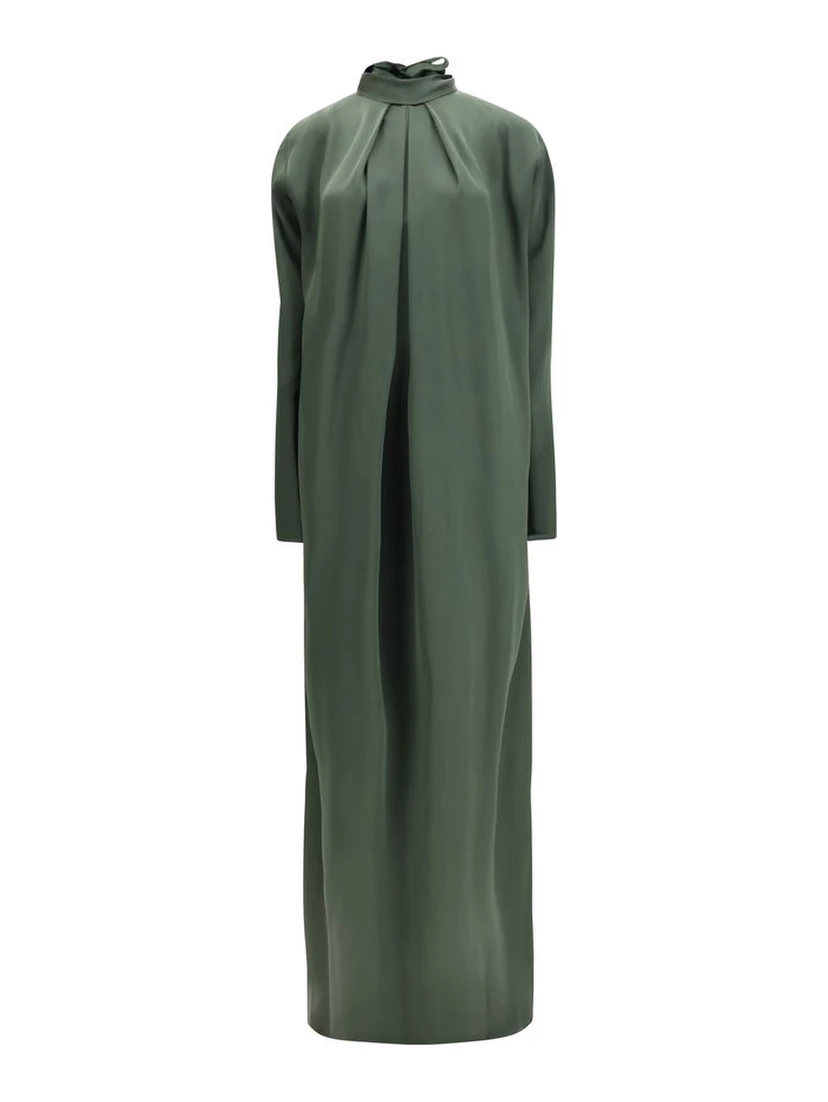 Bicolor Silk Casual Dress