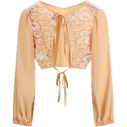 Orange Silk Blouse