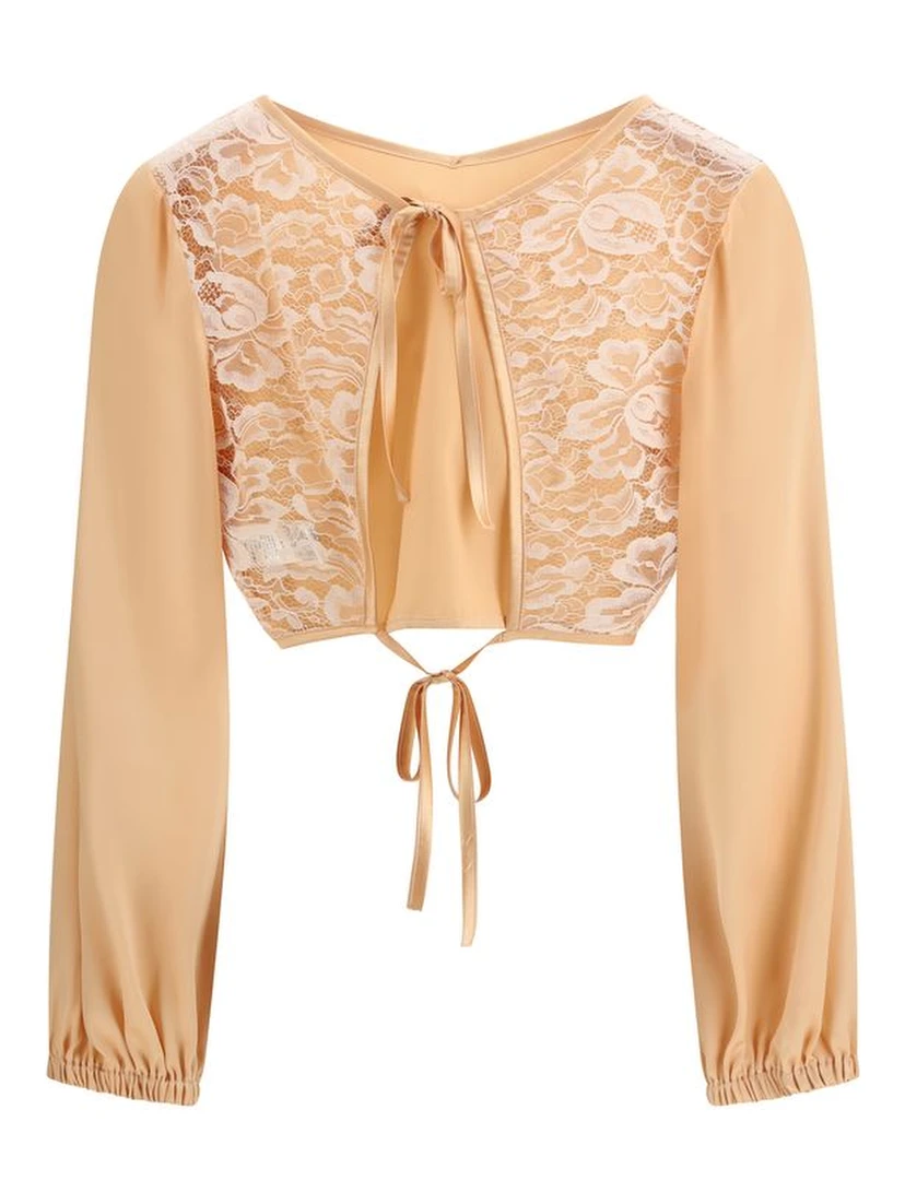 Orange Silk Blouse
