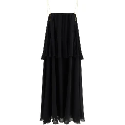 Black Silk Casual Dress