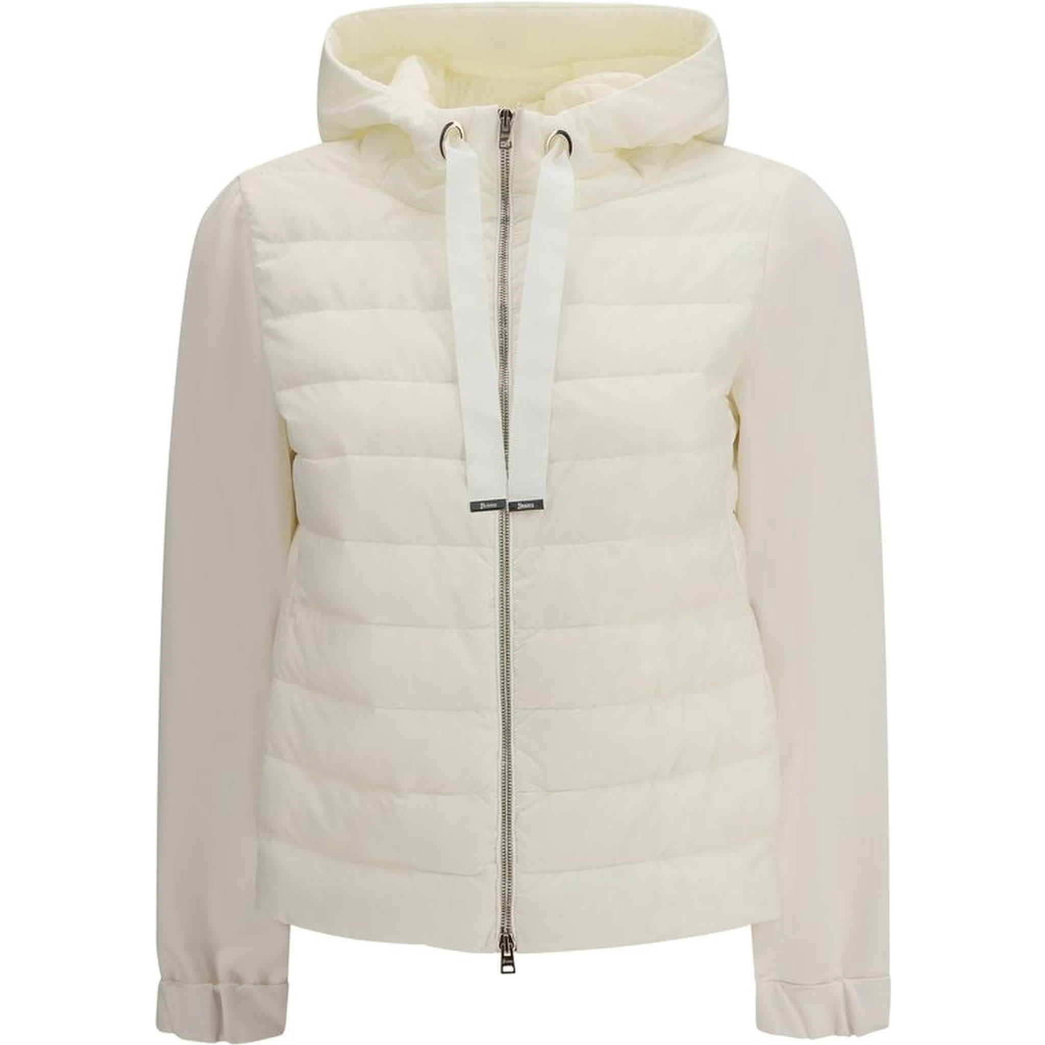 Beige Polyester Biker Jacket