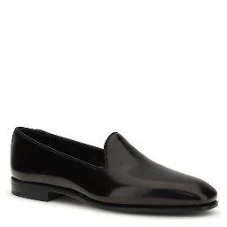 حذاء بوس توروس سهل الارتداء من جلد العجل الأسود