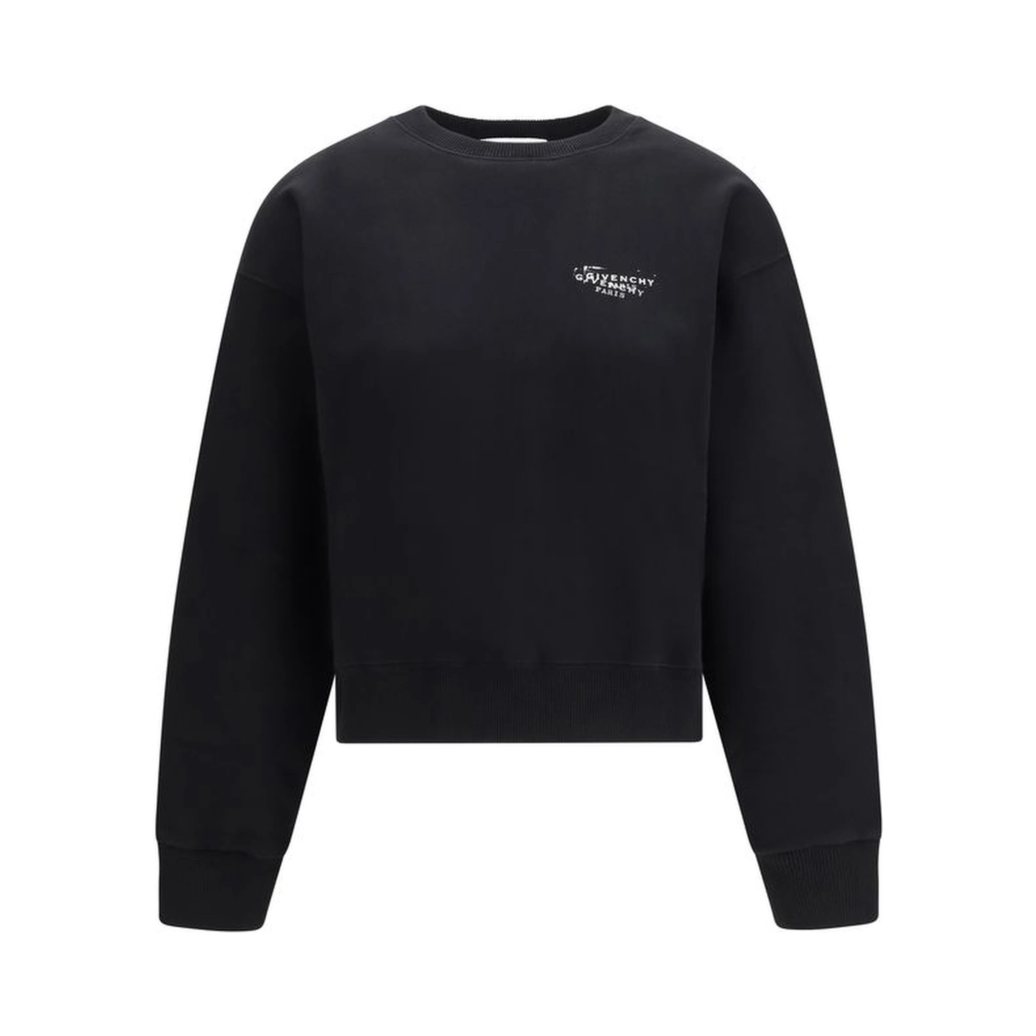 Black Cotton Sweatshirt