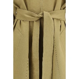 Beige Lyocell Trench Coat