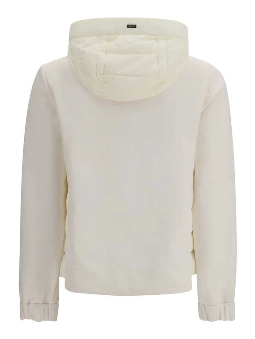 Beige Polyester Biker Jacket