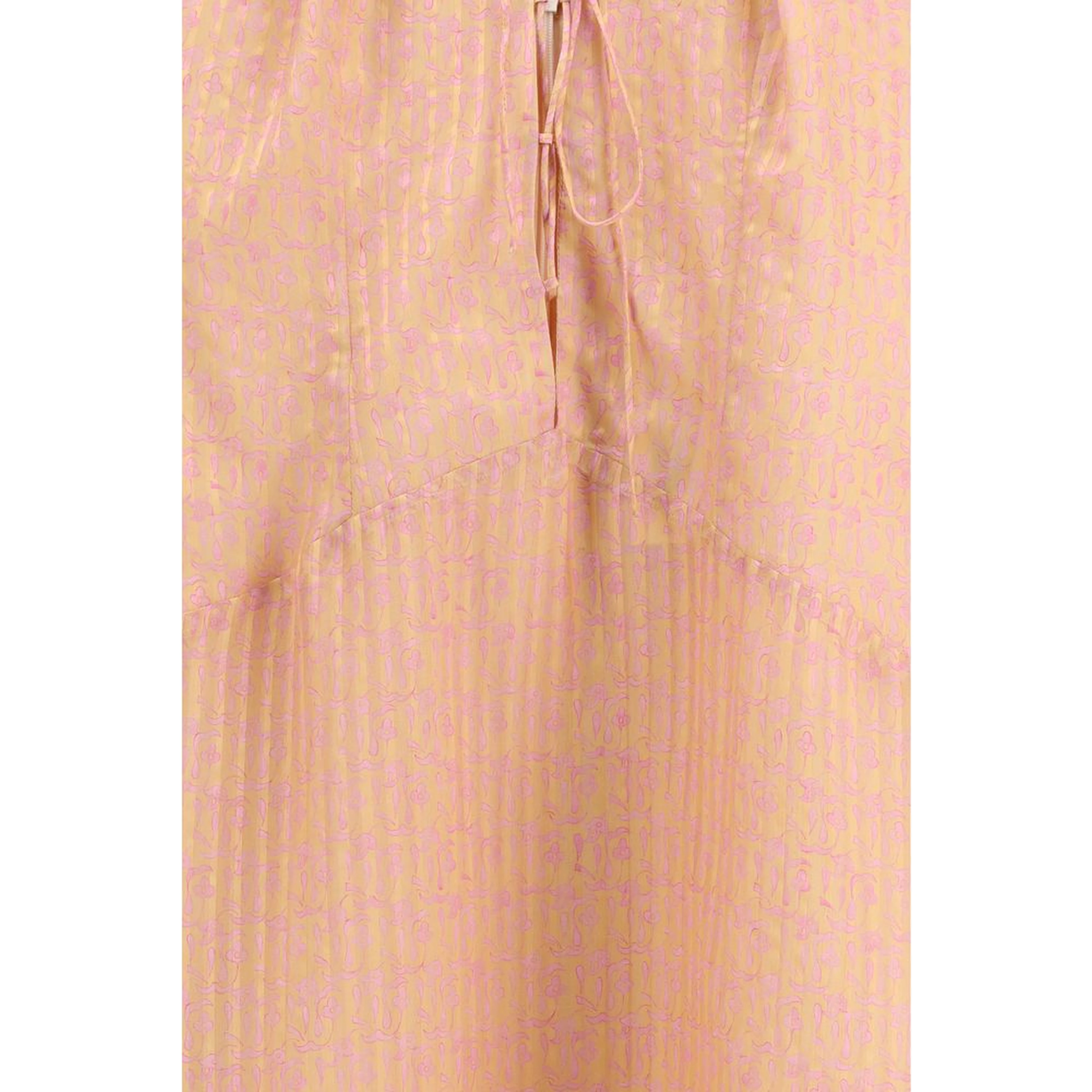 Multicolor Silk Casual Dress