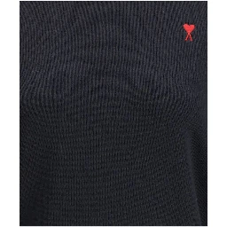 Black Merino Wool Sweatshirt