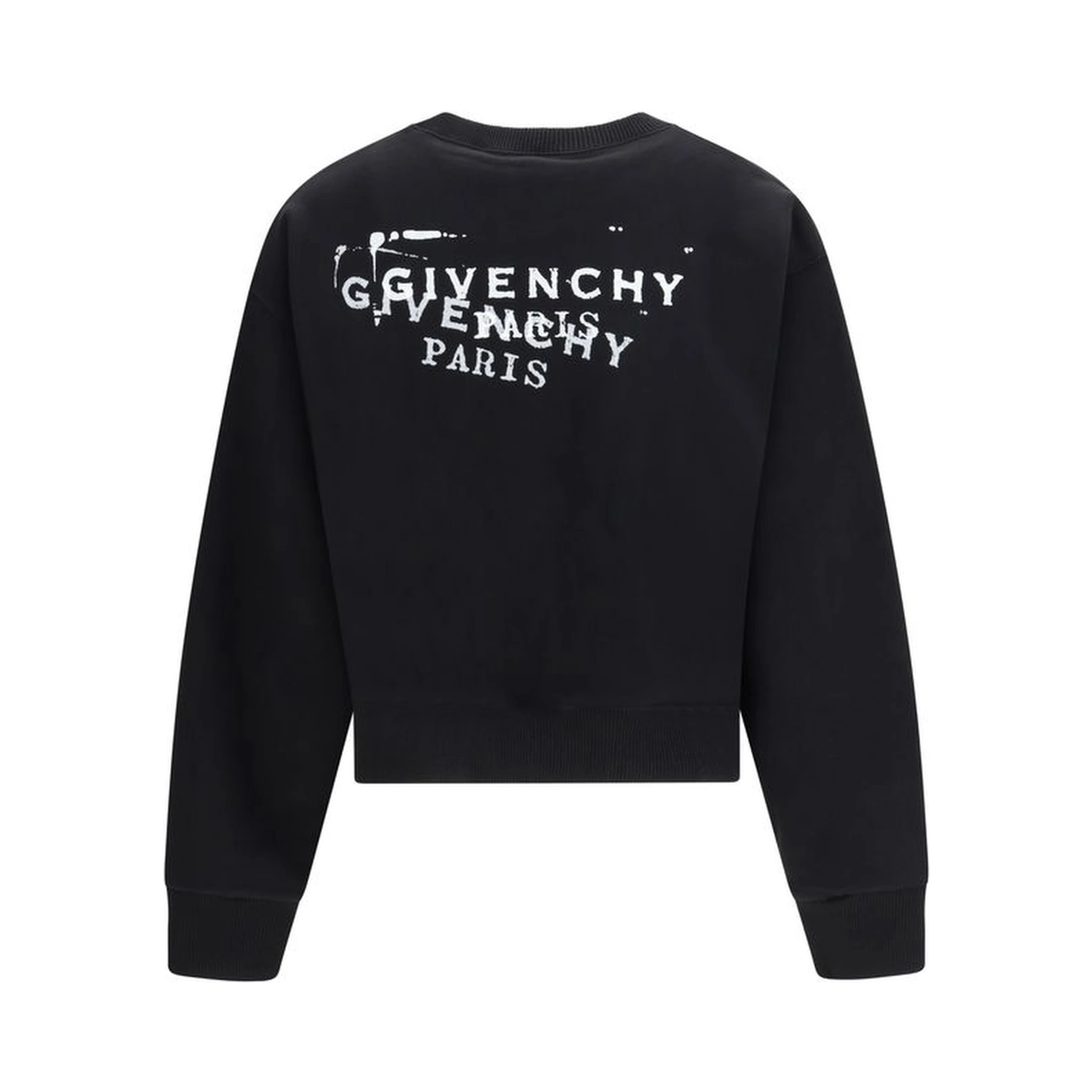 Black Cotton Sweatshirt