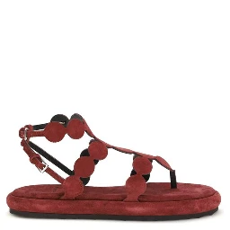 Brown Calf Leather Bos Taurus Platform Sandals
