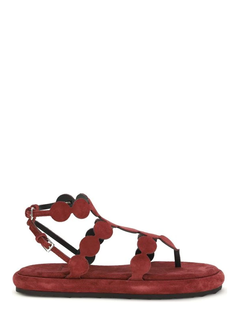 Brown Calf Leather Bos Taurus Platform Sandals