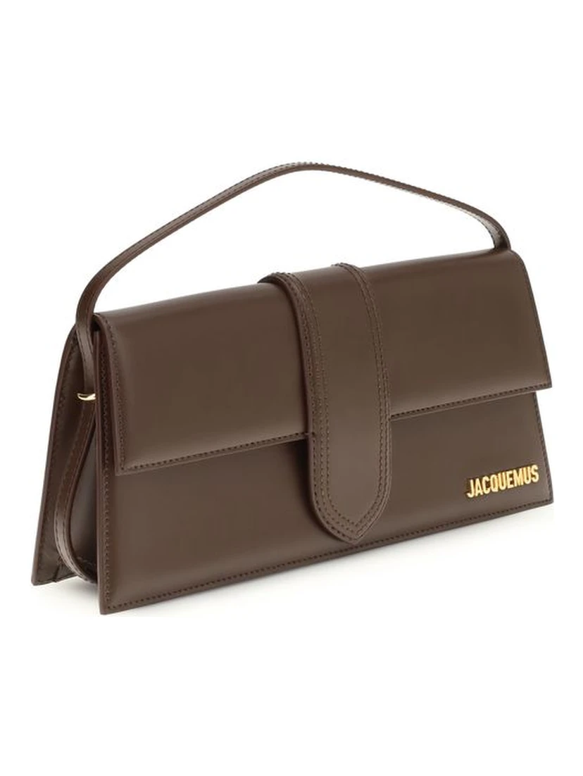 حقيبة كتف بوس توروس من جلد العجل البني